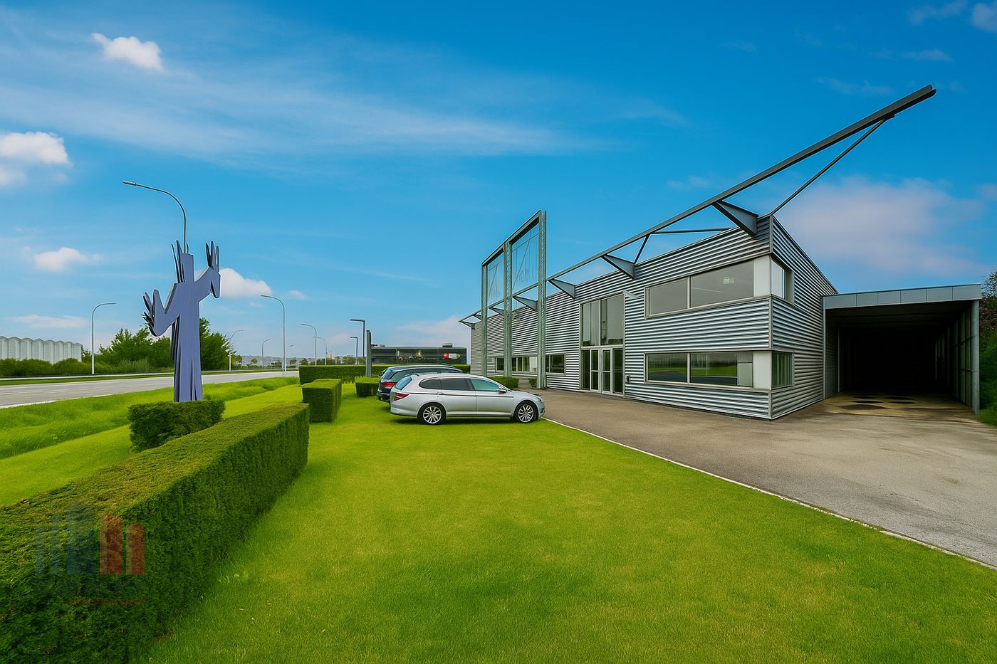 Opvallend bedrijfsgebouw met kantoor te Roeselare – uitstekende zichtbaarheid - foto 2