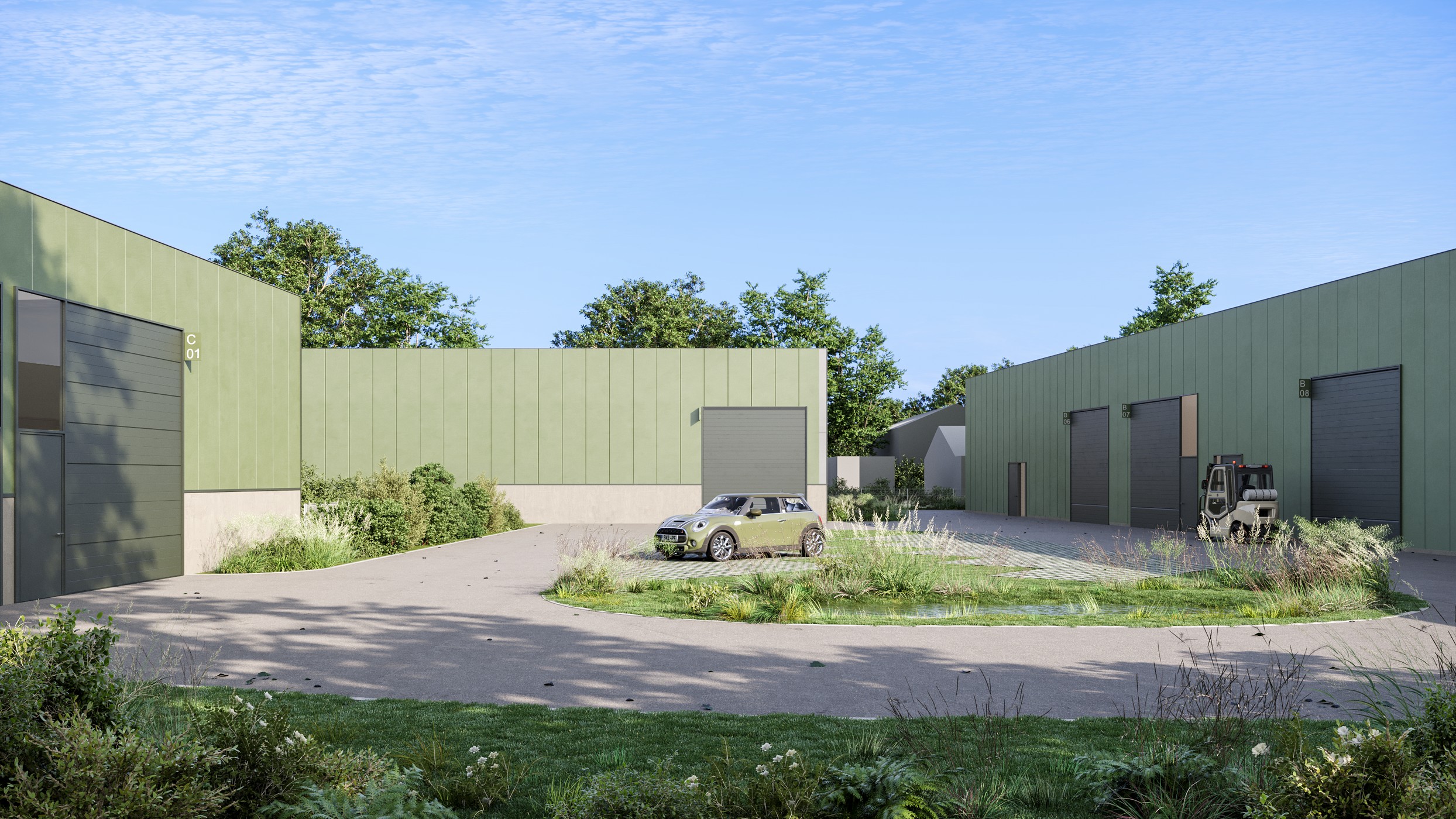 KMO-unit van 321 m² mét 3 privatieve parkeerplaatsen te koop in Anzegem - foto 2