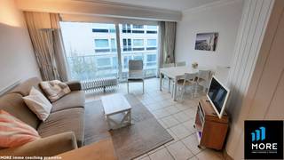 <br />This furnished <span><strong>studio</strong></span> near Kustlaan is perfect as a <u><strong>second residence</strong></u> for those seeking a pied-à-terre for weekends and/or holidays by the coast. <u>Layout</u>: living area, open kitchen, recently renovated shower room, separate sleeping nook, private storage on -1, shared bicycle storage. €45/month for common expenses.<br /><br /><br /><span><strong>Rental subject to conditions; See www.more.be, "attachments" and subject to availability.</strong></span><br />