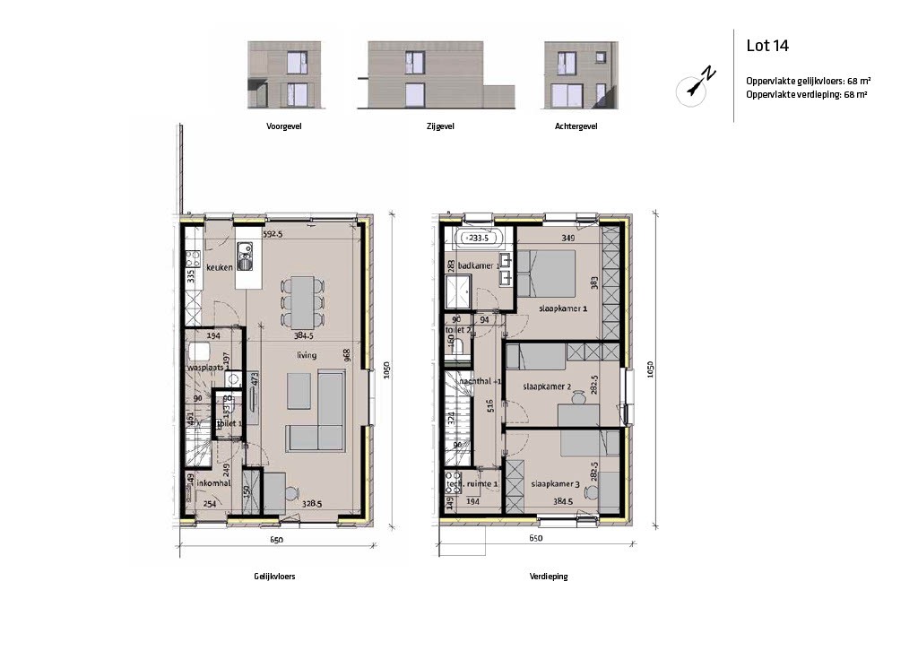 Energieneutrale halfopen bebouwing met 3 slaapkamers - foto 1