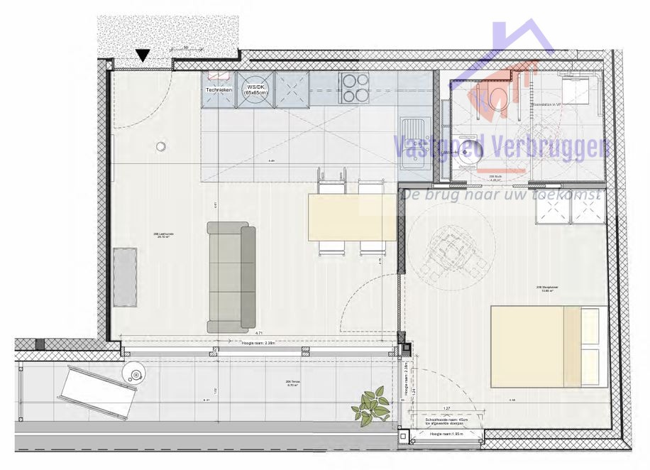 Moderne assistentieflat op toplocatie in centrum Aalst - foto 4