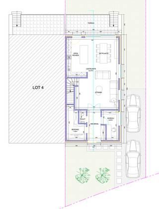 Exclusieve, ruime BEN-nieuwbouwwoning met 3 à 4 slaapkamers in landelijke omgeving.<br />Deze halfopen bebouwing is gelegen op een zeer gunstige en mooie locatie in het landelijke Aaigem waarbij alles voor het dagelijkse leven kortbij ter beschikking is zoals school, winkels, alle zorgverlening, bushalte, treinstation, vlotte verbinding naar E40 en als belangrijke troef zijn er de talrijke wandelwegen langs de achtergelegen velden en bossen. <br /><br />Hoogwaardige afwerking met duurzame materialen, innovatieve technieken en hernieuwbare energie is hier van toepassing. <br />De woning wordt volledig naar smaak van de koper afgewerkt. Vrijheid in keuzematerialen, alsook naar indeling kan er afwijkend van plan gekozen worden.<br />De mooie, ruime tuin en terras zijn Z-georiënteerd. Dit geeft een rustig gevoel met zicht over de achtergelegen velden.<br />Bij het binnenkomen in de inkomhal tref je een afzonderlijk toilet, berging en bureauruimte.<br />Er is een lichtrijke leefruimte op halfopen keuken met zicht op terras en tuin.<br />Op de eerste verdieping is er een wasplaats, ruime badkamer met ligbad, douche, lavabo en toilet. Daarnaast zijn er 2-3 slaapkamers met dressing aanwezig, naargelang de keuze van indeling.<br />Op de 2de verdieping is er een technische ruimte en is er nog mogelijkheid tot inrichten naar eigen believen..<br /><br />Bergplaats, tuinhuis, poolhouse kan met max 30m2.<br />Onder het terras is een ruime buitenberging voorzien.<br />Grondwaarde is 135 000€ (lot 3) aan registratie. De constructiewaarde is 312 000€ aan BTW.<br />Bij interesse en meer info contacteer Kristien 0475 496218.