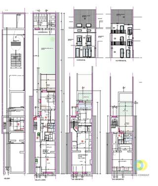 Cet immeuble d'appartements, pour lequel un nouveau permis d'urbanisme a récemment été obtenu pour redévelopper le volume existant, se trouve sur...
