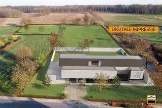 Rustig gelegen bouwgrond met bouwvergunning op perceel van 1ha 19a 28cate Kortessem, geschikt voor de bouw van een luxevilla met kelder...