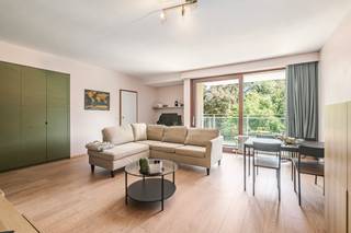 <p>Te koop: Lichtrijk appartement op een rustige locatie aan het Rucaplein te Wilrijk.<br /><br />Dit perfect onderhouden appartement combineert comfort, rust en een uitstekende ligging nabij het Middelheimpark. De voorbije jaren heeft het appartement én het gebouw recente renovaties ondergaan, waardoor u meteen kan genieten van een instapklare thuis. Dankzij de ligging aan de achterzijde van het gebouw geniet u hier van een aangename stilte, terwijl de grote raampartijen zorgen voor veel natuurlijk licht in de leefruimte. Winkels, scholen, openbaar vervoer, het ziekenhuis en belangrijke invalswegen bevinden zich in de directe omgeving, wat deze locatie bijzonder praktisch maakt. Een ideale opportuniteit voor wie een appartement zoekt in Antwerpen met een vlotte bereikbaarheid en een rustige woonomgeving.<br /><br />Belangrijkste ruimtes:<br />• Ruime woonkamer met veel lichtinval en voorzien van ingemaakte kasten<br />• Recent gerenoveerde keuken uitgerust met inductiekookplaat, combi-oven, vaatwasser en koelkast met vriesvak<br />• Slaapkamer<br />• Vernieuwde badkamer met ligbad, wastafel in meubel en aansluiting voor wasmachine en droogkast<br />• Apart toilet met handenwasser<br />• Inkomhal met parlofoon<br />• Terras met zicht op groen<br /><br />Troeven:<br />• Smaakvol vernieuwd en perfect onderhouden appartement<br />• Rustige ligging<br />• Incl. kelderberging<br />• Recente renovaties zoals: achtergevel en terrassen, verwarmingsketel, dak, vloeren, ingemaakte kasten, keuken, badkamer<br /><br />Neem vandaag nog contact op voor een bezoek. JOUW DROOMAPPARTEMENT. ZO GEVONDEN!</p>