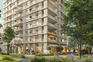 <strong>LANCERING NIEUWE FASE VAN LIV DE MOLENS</strong><br /><br />Dit comfortabele appartement van 81 m² op het eerste verdiep beschikt over een inkomhal, een gastentoilet, een lichtrijke eet- en leefruimte, een open keuken, een praktische bergruimte, twee slaapkamers en een badkamer voorzien van een inloopdouche en een dubbele wastafel. Daarnaast heeft het appartement ook een zuidoostelijk georiënteerd terras van 24 m² uitkijkend deels richting de Leie en deels over de fraai aangelegde binnentuin. Het appartement is gelegen in de derde fase van Liv de Molens, een succesvol residentieel nieuwbouwproject langs de Leie in het hart van Deinze. De Noorse architect, Reiulf Ramstad, ontwierp een uitzonderlijk project met veel aandacht voor de zichten en lichten en dit langs het water, omringd door groen.<br /><br />Liv De Molens noemen we een ‘vijf-minutenstad’, waar alles wat u nodig heeft, op slechts vijf minuten wandelen ligt. De projectsite van maar liefst 2,2 hectare biedt een dynamische mix van wonen, handel, horeca, sport en recreatie en dit met een groene corridor als verbindende factor.<br /><br />Verlaagd BTW-tarief van 6% mogelijk op de volledige constructiewaarde, nu ook voor investeerders.<br /><br />Benieuwd naar het volledige aanbod in dit nieuwbouwproject, op een historische locatie in Deinze? Een persoonlijke, vrijblijvende afspraak kan via guillian@landbergh.be of 09 278 78 79