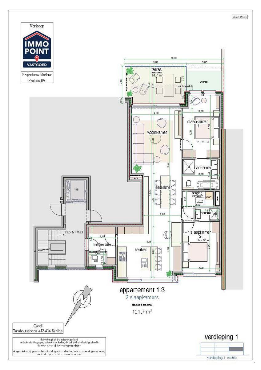 APPARTEMENT 1STE VERDIEPING IN HET CENTRUM - foto 2