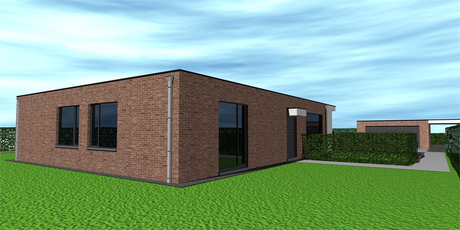 Waardamme Stuk BOUWGROND voor open bebouwing Goedgekeurde bouwvergunning beschikbaar voor het bouwen van Vrijstaande ééngezinswoning 201,50m², een ruime gelijkvloerse woning met garage 46,5m² - foto 5