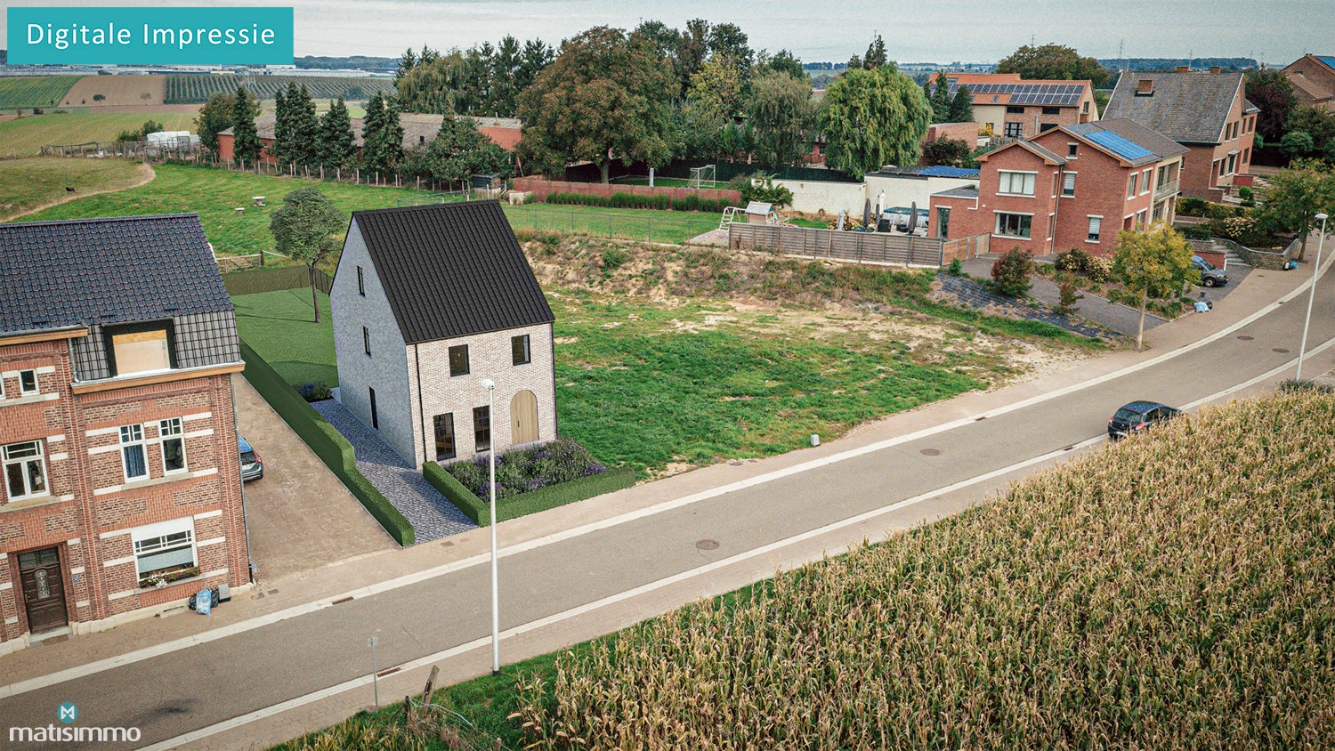 RUSTIG GELEGEN BOUWGROND VOOR HALFOPEN BEBOUWING TE MILLEN - foto 1