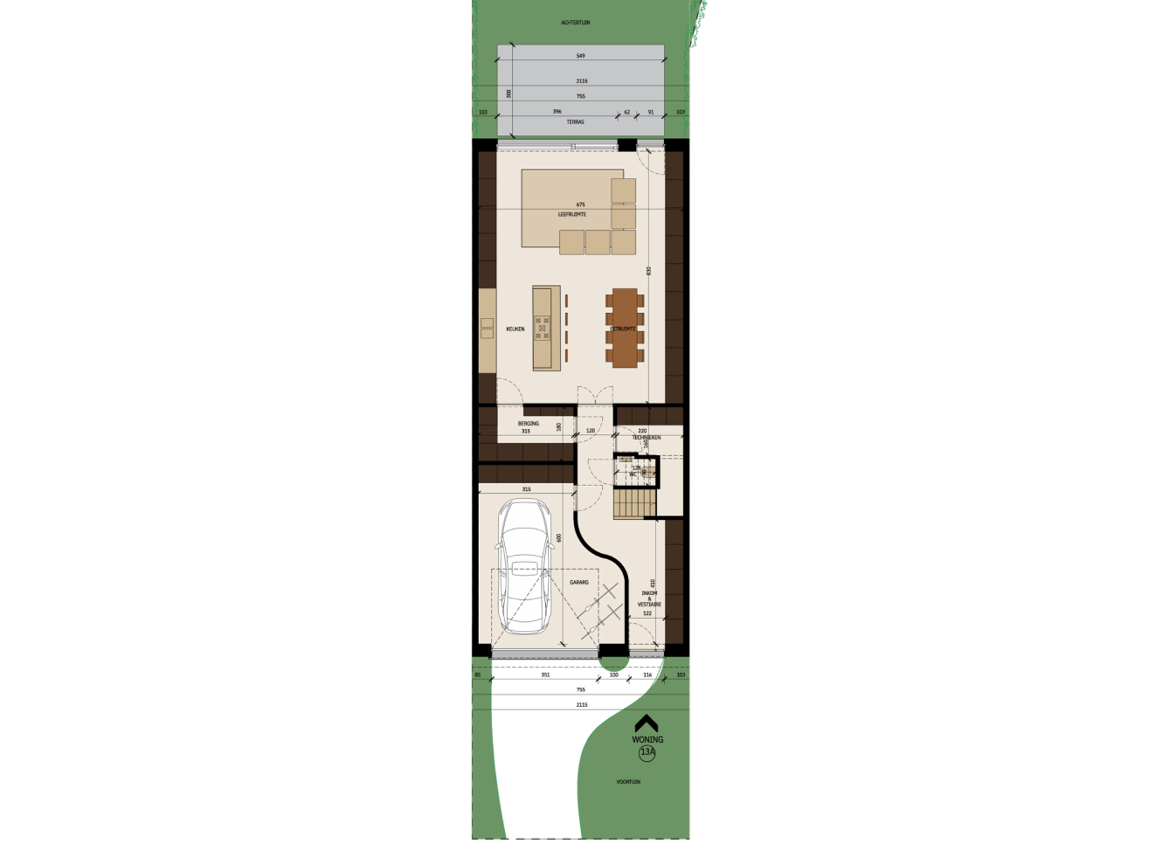 Ruime gesloten woning met tuin in Serskamp op 387m² - foto 5