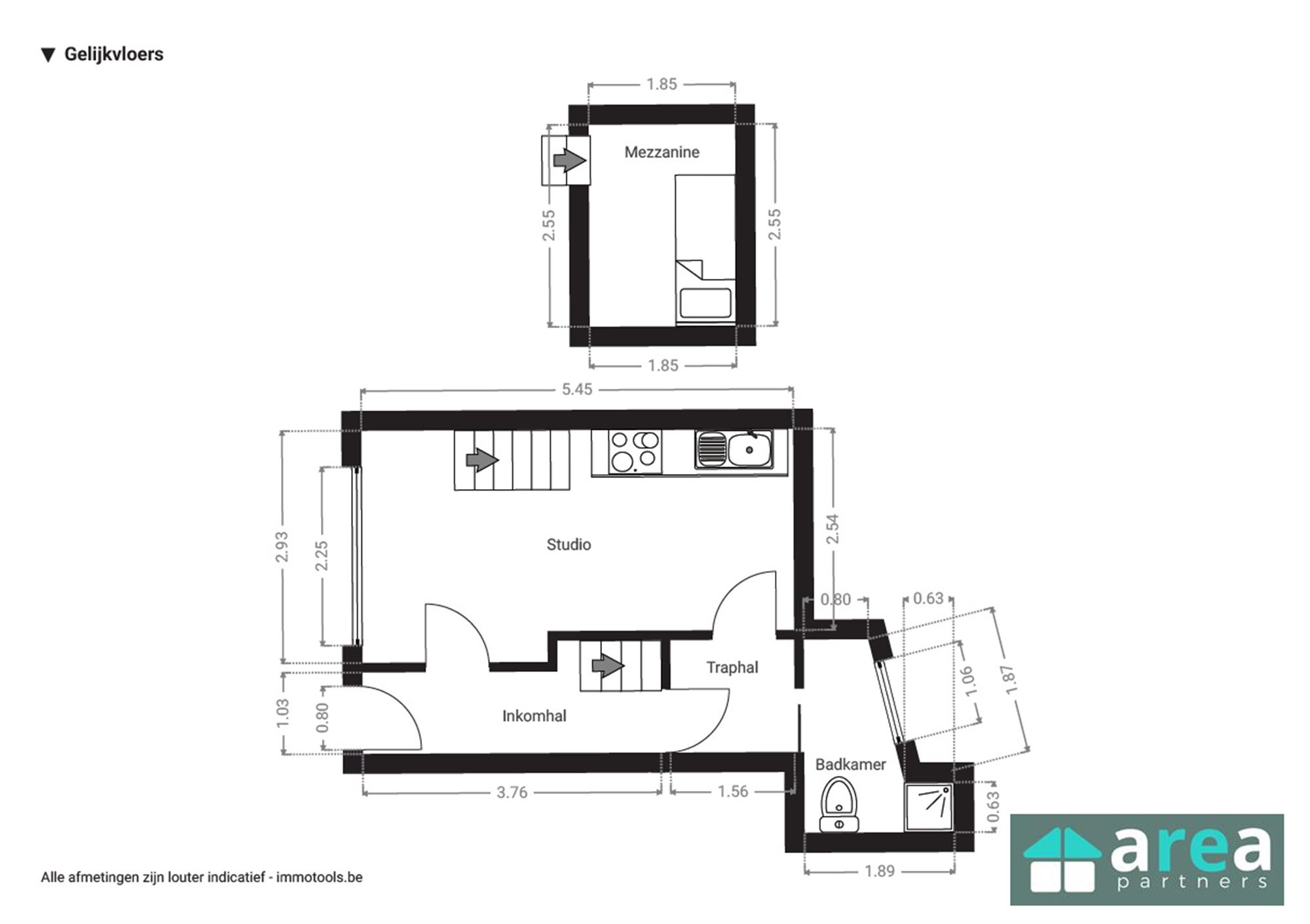 Woning onderverdeeld in 4 studio's met toprendement! - foto 3