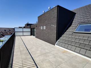 Nieuwbouwappartement met 2 slaapkamers midden in het centrum van Hulshout. Indeling: inkomhal, berging, leefruimte met open keuken, 2...