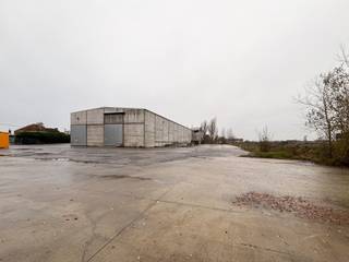 Deze industriële site in Waregem omvat een ruime loods van 2.250 m² (90 m x 25 m) met een vrije hoogte van 9 meter, ideaal voor productie-...