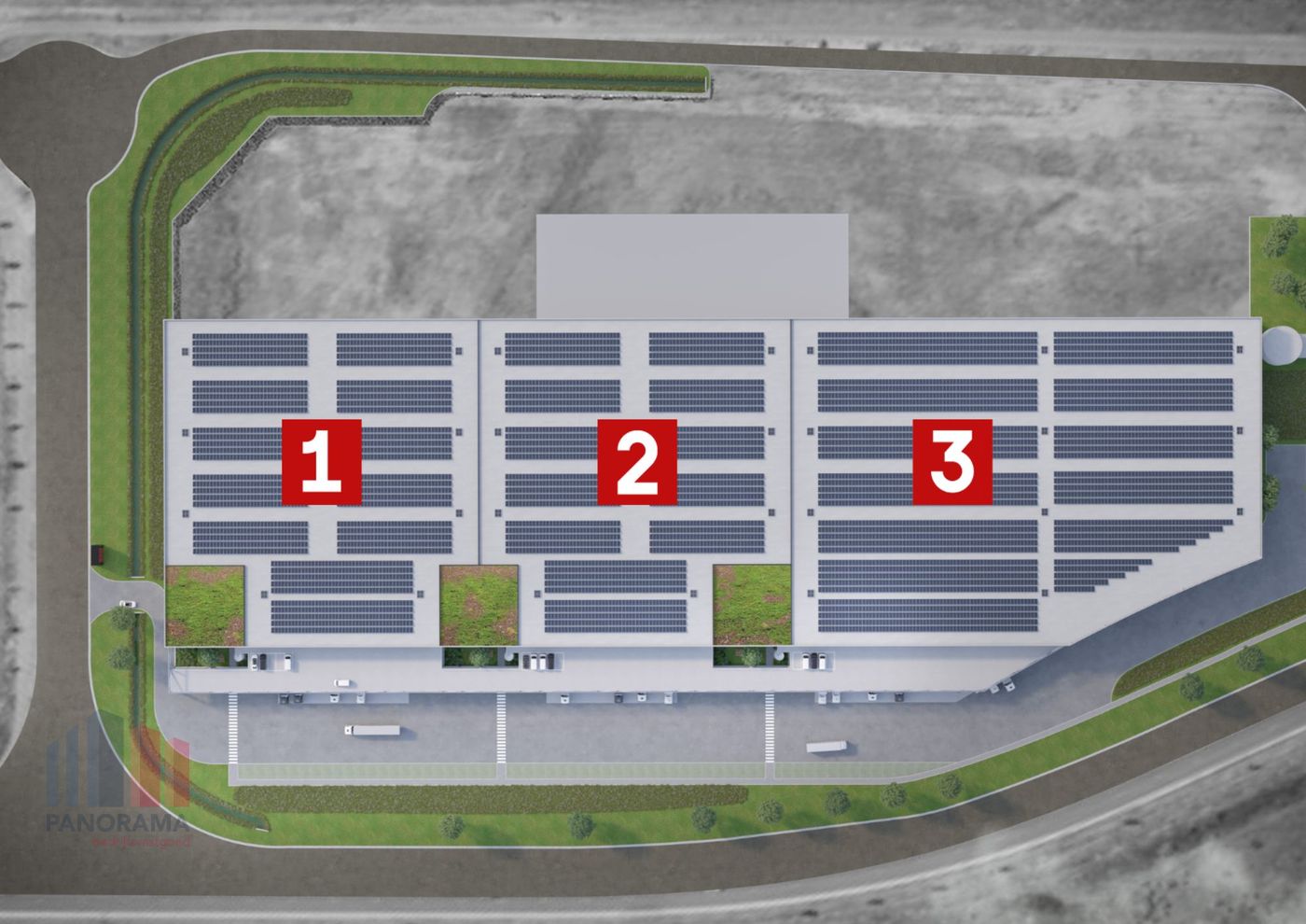 34.363 m² logistieke loods met 620 m² kantoren tussen R4 en E40 - foto 3