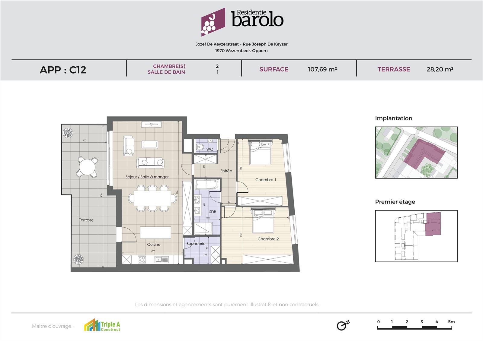 Apartment for sale in Wezembeek-Oppem with 2 bedrooms - photo 4