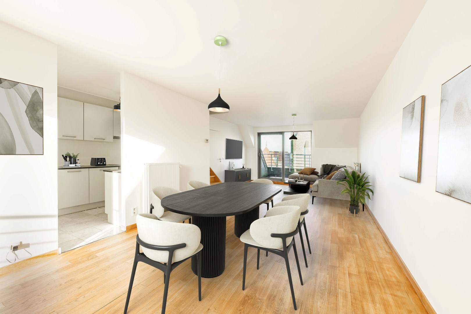 INSTAPKLAAR APPARTEMENT (146 m²) MET 3 SLPKS | STAANPLAATS + BERGING - foto 1