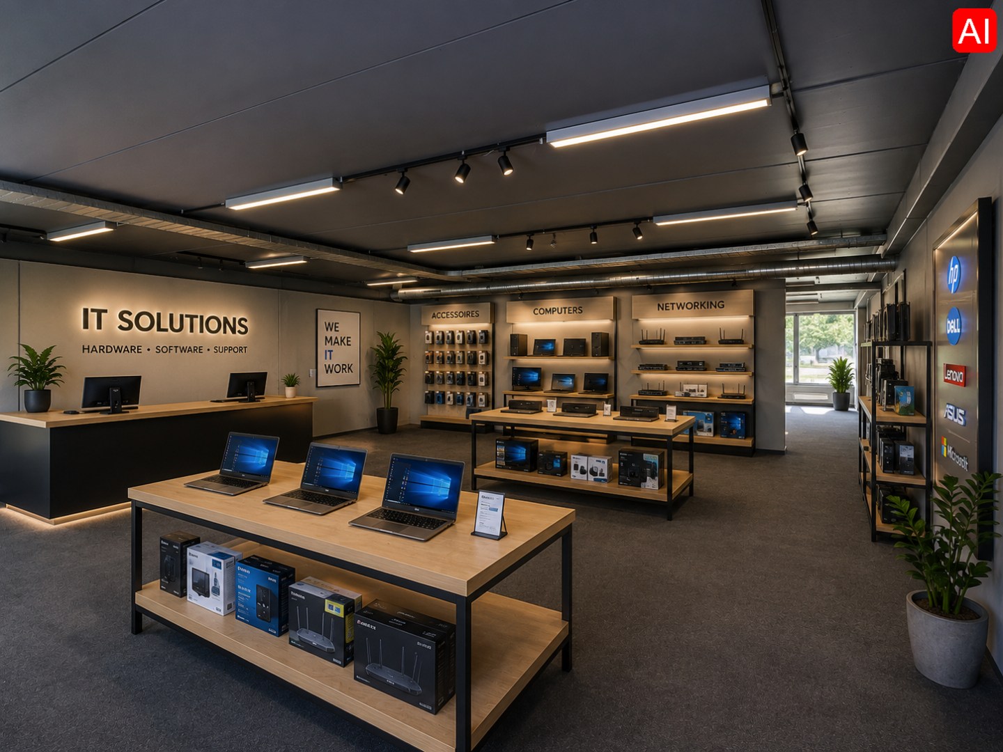 INSTAPKLARE KANTOORRUIMTE OP HET GELIJKVLOERS (180m²) OP TOPLOCATIE - foto 5