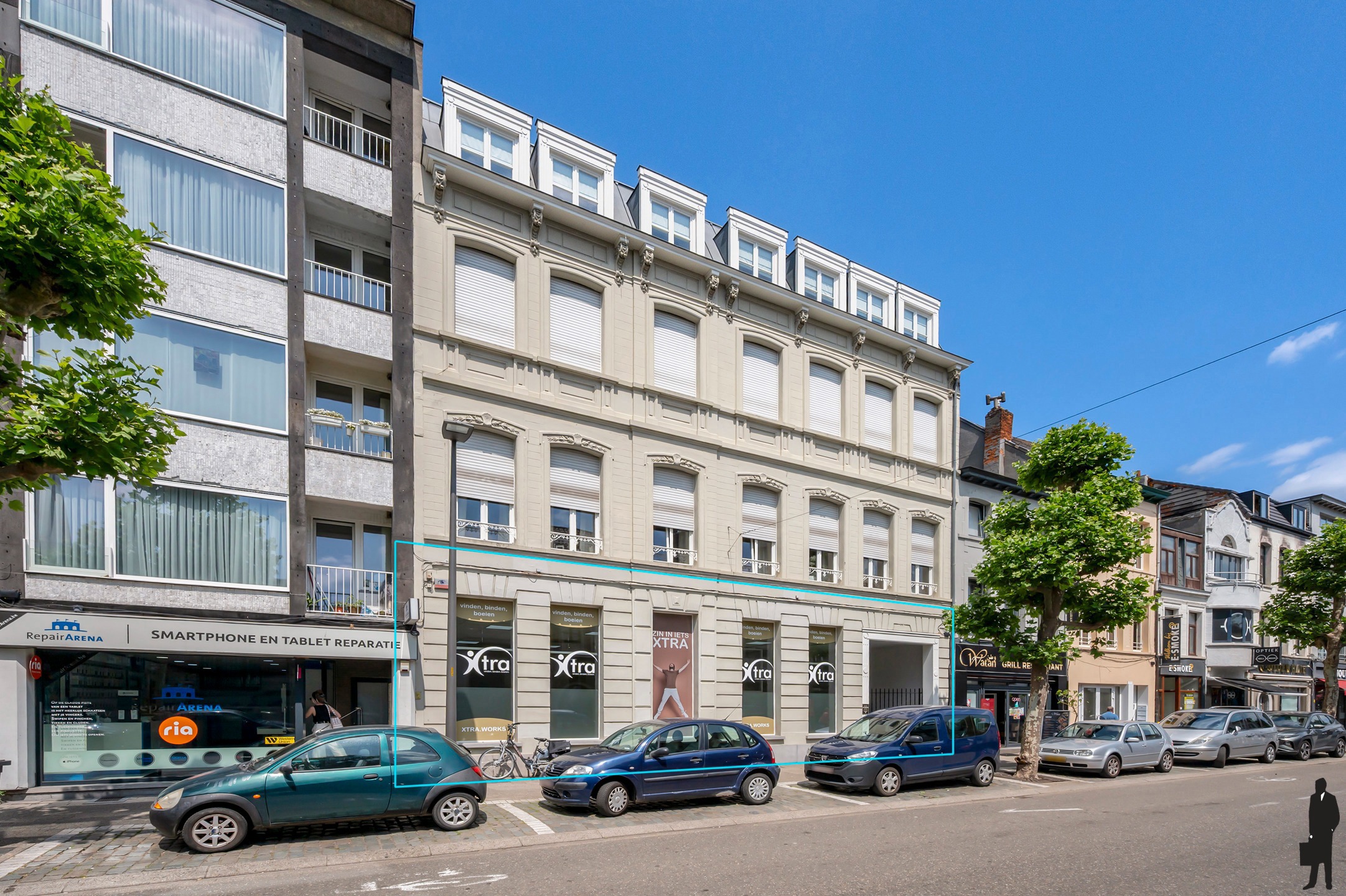 Handelspand/kantoorruimte ca. 228m² met twee staanplaatsen - foto 1
