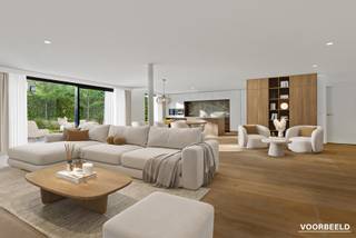 Gelijkvloers appartement 182m² met 3 slaapkamers, dressing, 2 badkamers en een privatief terras en tuin van 83,70m² gelegen in een nieuw project...