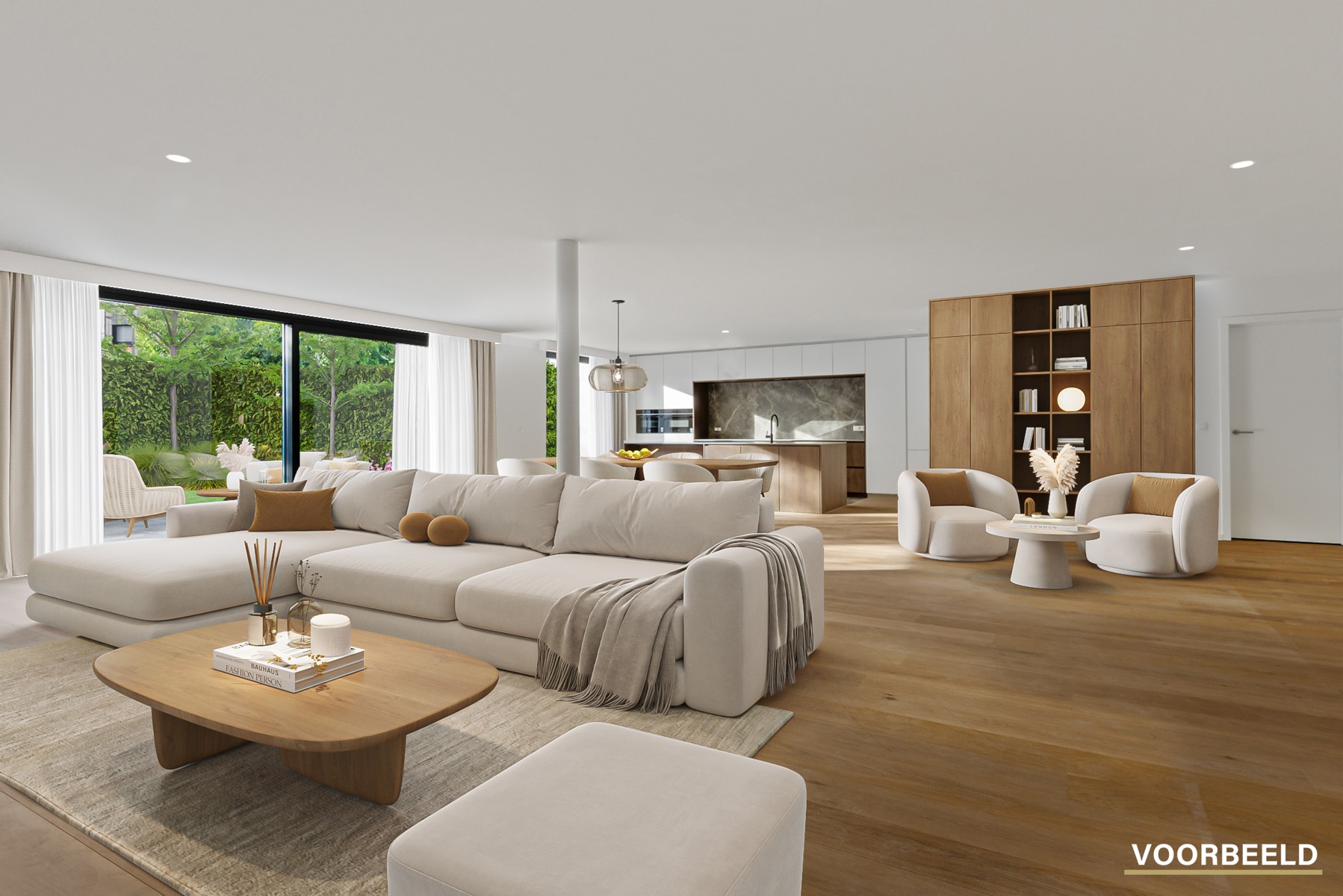 Gelijkvloers appartement met 3 slaapkamers, 2 badkamers, dressing, ruim terras en tuin - foto 2