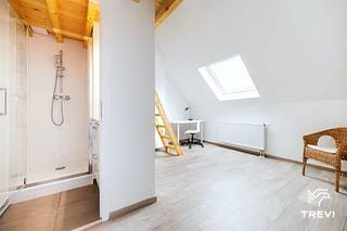 SINT-GILLIS – Ideaal gelegen in de Maurice Wilmottestraat, niet ver van het Kasteleinsplein, in de directe nabijheid van winkels, restaurants en openbaar vervoer, in een schitterend volledig gerenoveerd herenhuis (met in totaal 7 kamers en 5 douchekamers), prachtige kamer in een gedeelde woning van ±20m² gelegen op de 2e verdieping. Mooie kamer met mezzanine voorzien van een bureauruimte en het slaapgedeelte op de mezzanine, eigen douchekamer (douche, wastafel). Provisie voor lasten van € 150/maand (koud water, warm water, verwarming, gemeenschappelijke delen, elektriciteit, verzekering). EPC F! Beschikbaar vanaf 01/11/2026. Afmetingen worden ter indicatie gegeven.<br /><br />
<p><u>Op de 2<sup>e</sup> verdieping (rechts):</u></p>
<p> </p>
<p>Kamer van ±20m² omvattende:</p>
<ul>
<li>Een mooie slaapruimte op de mezzanine</li>
<li>Een bureauruimte</li>
<li>Een eigen douchekamer (douche, wastafel)</li>
</ul>
<p> </p>
<p>Gemeenschappelijke ruimtes: Het huis werd volledig gerenoveerd en telt in totaal 7 kamers en 5 douchekamers.A</p>