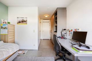 <p><span>Deze gemeubelde studentenkamer is gelegen op een strategische locatie, in de achtertuin van de Thomas More hogeschool in Geel. </span></p><p><span> </span></p><p><span>De kamer beschikt over een eigen badkamer met douche en toilet. </span></p><p><span> </span></p><p><span>De kamer is verhuurd voor het academiejaar 2026-2027.</span></p>