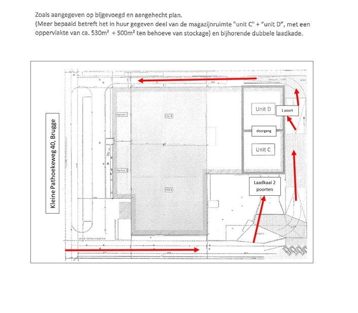 TE HUUR – RUIM MAGAZIJN / BEDRIJFSRUIMTE VAN CA. 1.000 M² IN BRUGGE - foto 3