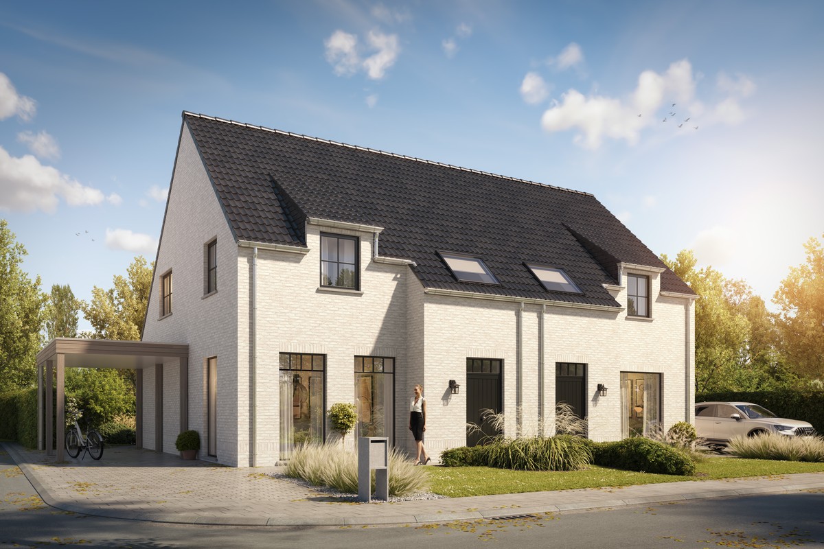 Energiezuinige nieuwbouwwoningen in doorlopende straat te Denderleeuw - foto 1