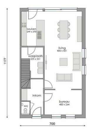 TE KOOP in MELLE aan de KoperstraatMooi en centraal gelegen project voor het bouwen van een half-open bebouwing.Lot 11: Opp. : +/- 408m² Prijs grond...