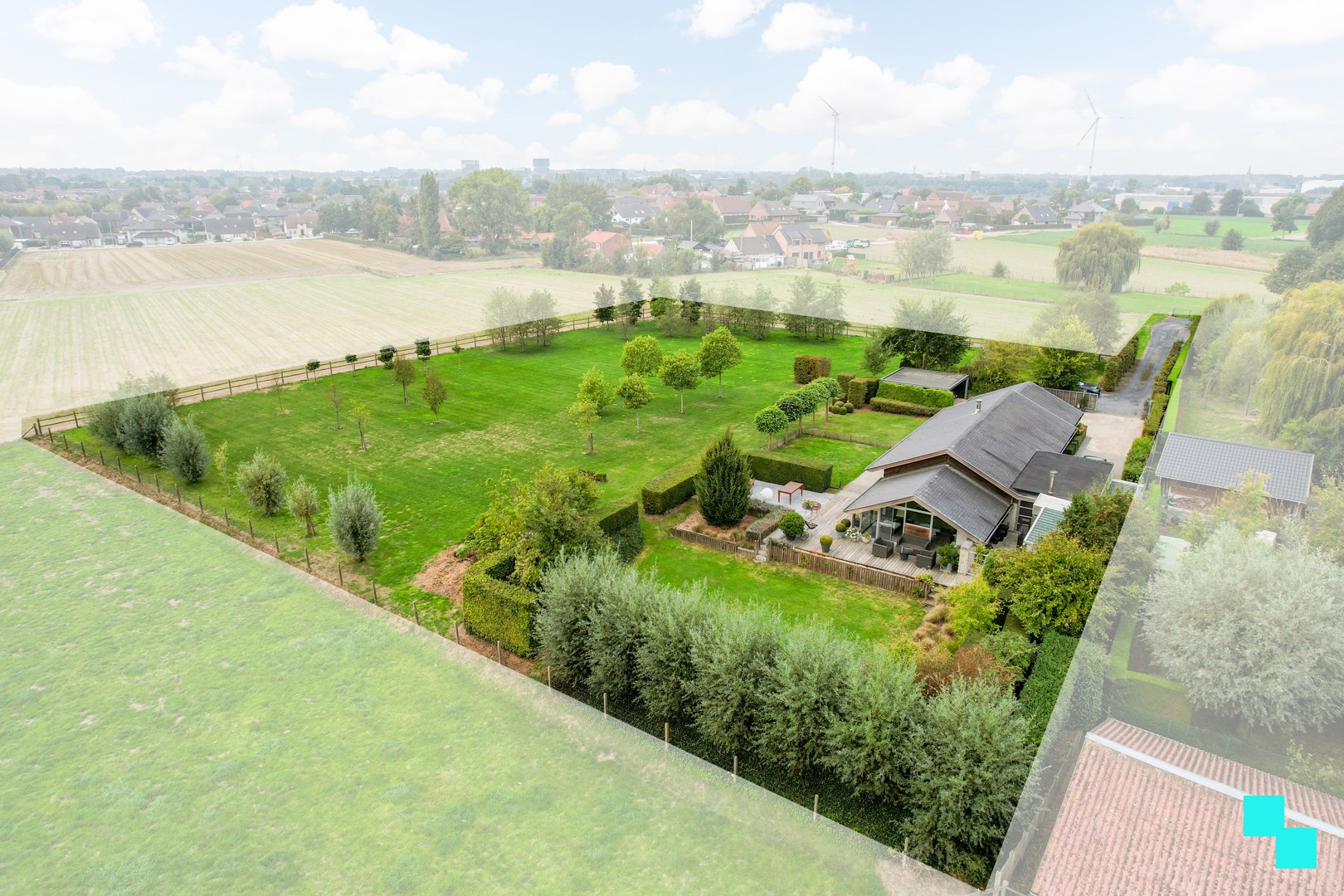 Prachtige gelijkvloerse woning op 6.036m² met verzichten in Kachtem - photo 1