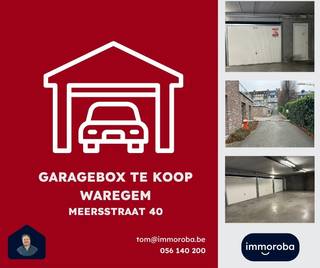 Garagebox te koop in het centrum van Waregem die gelegen is in de 'residentie Binnentuin'. Toegankelijk via de Meersstraat (overkant 'Treffer') en...