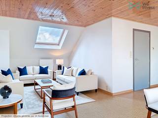 GEEN DOMICILIE MOGELIJK<br />Dit appartement is gelegen op de eerste verdieping van een villa en is ideaal geschikt voor rustige mensen.<br />Het appartement bestaat uit een leefruimte met een open ingerichte keuken (frigo, kookplaat, oven, vaatwasser) en veel ingebouwde kasten, een slaapkamer van 22 m² ook met ingebouwde kasten, een dressing met ingebouwde kasten, een bureau, een badkamer met douche en ligbad, apart toilet, een wasplaats en een berging.<br />Eén buiten staanplaats.<br />GEEN DOMICILIE MOGELIJK<br />Lasten: 150€ Provisie verwarming, water en electriciteit (met tussentellers)
