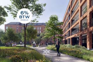 Dit appartement van 72 m² is gelegen op de 3de verdieping en beschikt over een lichtrijke eet- en leefruimte met extra hoge plafonds van 281cm met een rechtstreekse toegang tot het zuidwest gericht terras van 25 m² met uitzicht op het nieuwe stadspark. De woonkamer heeft een open keuken. Via de nachthal heeft men toegang tot het toilet, de twee slaapkamers en de badkamer. Via de badkamer heeft u toegang tot de praktische wasplaats. Beide slaapkamers hebben toegang tot het zonneterras.<br /><br />Met +7.700 m² nieuw parkgebied biedt O’Vert een thuis voor jong en oud met een gevarieerd aanbod van appartementen.<br /><br />Dankzij de nieuwe Verapazbrug werd de stadsring R40 verlegd via de Afrikalaan. Dok Noord krijgt hierdoor een autoluwe kade met éénrichtingsverkeer, een tram en heel veel bijkomend groen. <br /><br />O'Vert krijgt een aansluiting op het Gentse warmtenet, fotovoltaïsche panelen en geavanceerde ventilatiesystemen. Ondergrondse parkeervoorzieningen bieden een droge en veilige toegang tot uw nieuwe thuis temidden het groen. De combinatie van een topligging, hoogwaardige architectuur en duurzame technieken maakt O'Vert bijzonder aantrekkelijk voor zowel eigenaars-bewoners als investeerders.<br /><br />Verlaagd BTW-tarief van 6% mogelijk op de volledige constructiewaarde.<br /><br />Het volledige aanbod van O'Vert vind je bij Landbergh, steeds welkom voor een vrijblijvende toelichting via jef@landbergh.be of 09 225 25 24.