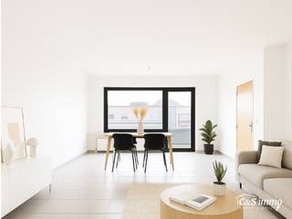 Ontdek dit appartement op de tweede verdieping van een kleinschalig gebouw in een rustige straat.Via de inkom, voorzien van berging en privé toilet...