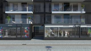 This spacious newly built commercial property is ideally located in the commercial centre of Koksijde-Bad and has an extension with a wide window of approximately 7.5 metres.<br />This property with extension of approx. 123 m² is offered to you as shell, so that you can determine the finishing and final destination yourself.<br />Possibility of purchasing a pitch under the residence.