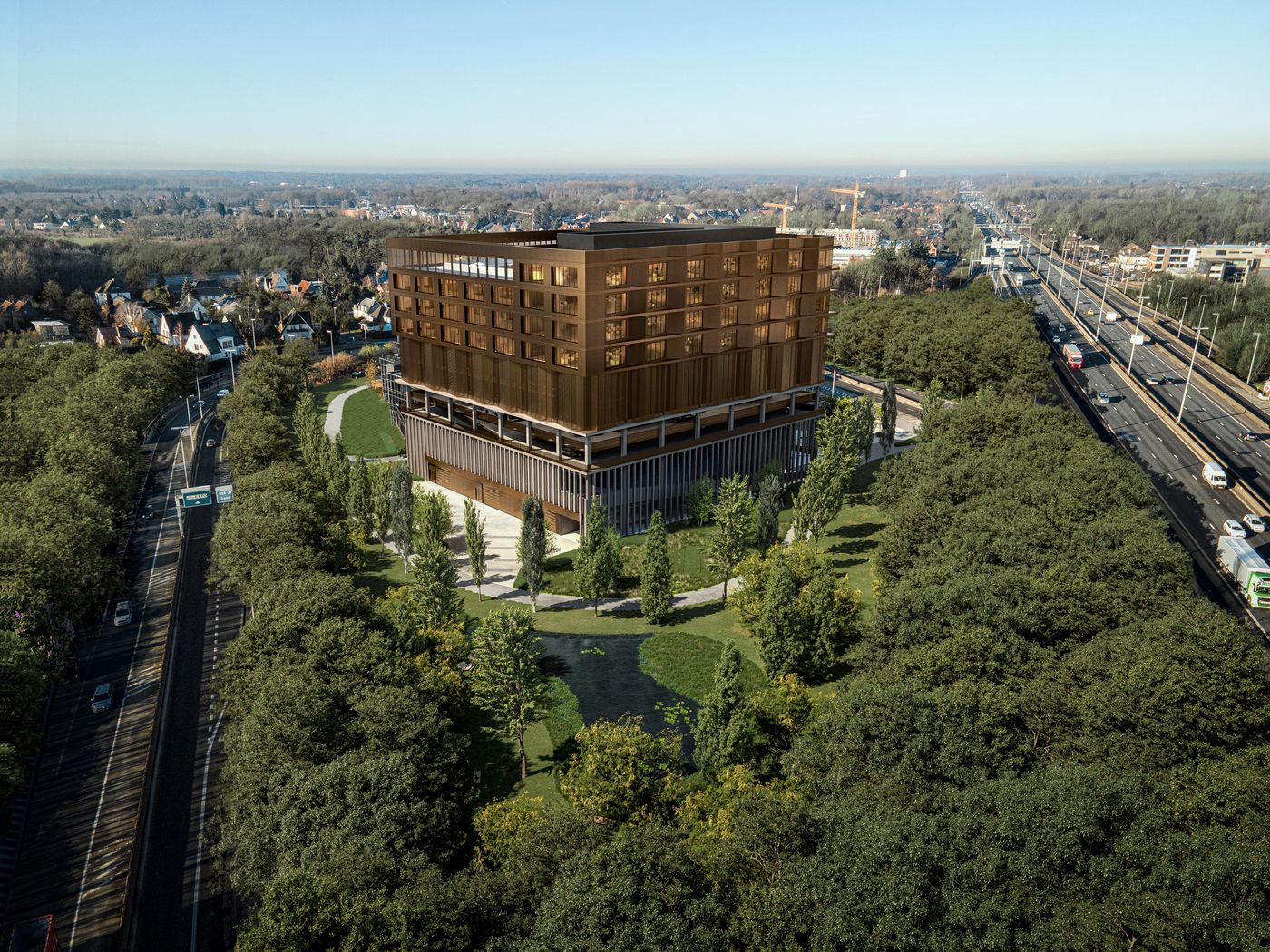 2.429 m² high-end nieuwbouw kantoren langs Kortrijksesteenweg - foto 2