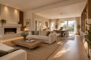 <br />Deze ruime bel-etagewoning op een gunstige ligging nabij Merksem en Schoten biedt een combinatie van ruimte, comfort en mogelijkheden.<br /><br />De woning beschikt over een grote garage op het gelijkvloers, met bovendien de mogelijkheid om hier een ruime slaapkamer of extra leefruimte te creëren.<br /><br />Op de eerste verdieping bevindt zich een aangename leefruimte met karaktervolle open haard, aansluitend op de ruime keuken met praktische bijkeuken en toegang tot het terras.<br />De tweede verdieping omvat drie slaapkamers en een badkamer. Daarnaast beschikt de woning nog over een ruime zolder, ideaal als bergruimte.<br /><br />Achter de woning bevindt zich een ruime tuin met een handige achterpoort, wat zorgt voor extra toegankelijkheid en mogelijkheden voor fietsen, tuinmateriaal of andere praktische doeleinden.<br /><br />Een interessante woning voor wie op zoek is naar ruimte, een grote tuin, garage en uitbreidingsmogelijkheden, en die de woning verder naar eigen smaak wil moderniseren.