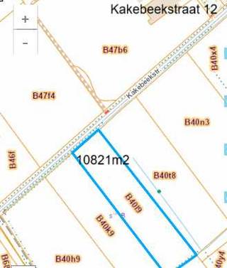 Landbouwgrond 10821m2Kakebeekstraatvrij van pacht op 1-1-26...