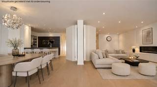Topaanbieding – Uitzonderlijk ruim appartement gelegen in een stijlvolle residentie<br />Ontdek dit uitzonderlijk appartement, gelegen in een elegante residentie. Dit pand onderscheidt zich door zijn royale volumes, uitstekende ligging, hoogwaardige afwerking en een indrukwekkende gevelbreedte van ca. 10 meter. Bovendien geniet u van meerdere zonnige terrasjes, wat het wooncomfort compleet maakt.<br />Indeling:<br />Ruime inkomhal met gastentoilet en tal van ingemaakte kasten. De bijzonder ruime leefruimte afgewerkt met een massieve eiken parketvloer baadt in het licht en omvat een sfeervol salon met maatkasten en een gezellige gashaard. De open, volledig geïnstalleerde keuken is voorzien van alle hedendaags comfort, waaronder een Quooker-kraan, wijnfrigo, combi-oven en een Falcon fornuis. Vooraan bevinden zich twee aangename terrasjes.<br />Verder is er een aparte berging/wasplaats.<br />De master suite beschikt over ingemaakte kasten, een aparte dressing en een stijlvolle badkamer. De slaapkamer geeft rechtstreeks uit op het terras achteraan.<br />Tweede volwaardige slaapkamer. Aparte douchekamer.<br />De derde slaapkamer is bijzonder praktisch ingericht met een uitklapbaar stapelbed én een uitklapbaar dubbel bed, en beschikt over een aanpalende badkamer. Beide kamers geven uit op het tweede terras achteraan.<br />Dit appartement is een absolute aanrader dankzij de kwalitatieve afwerking, de uitzonderlijke ruimtes en het doordachte ontwerp.<br />Inclusief twee privatieve kelders in de residentie en fietshaken.