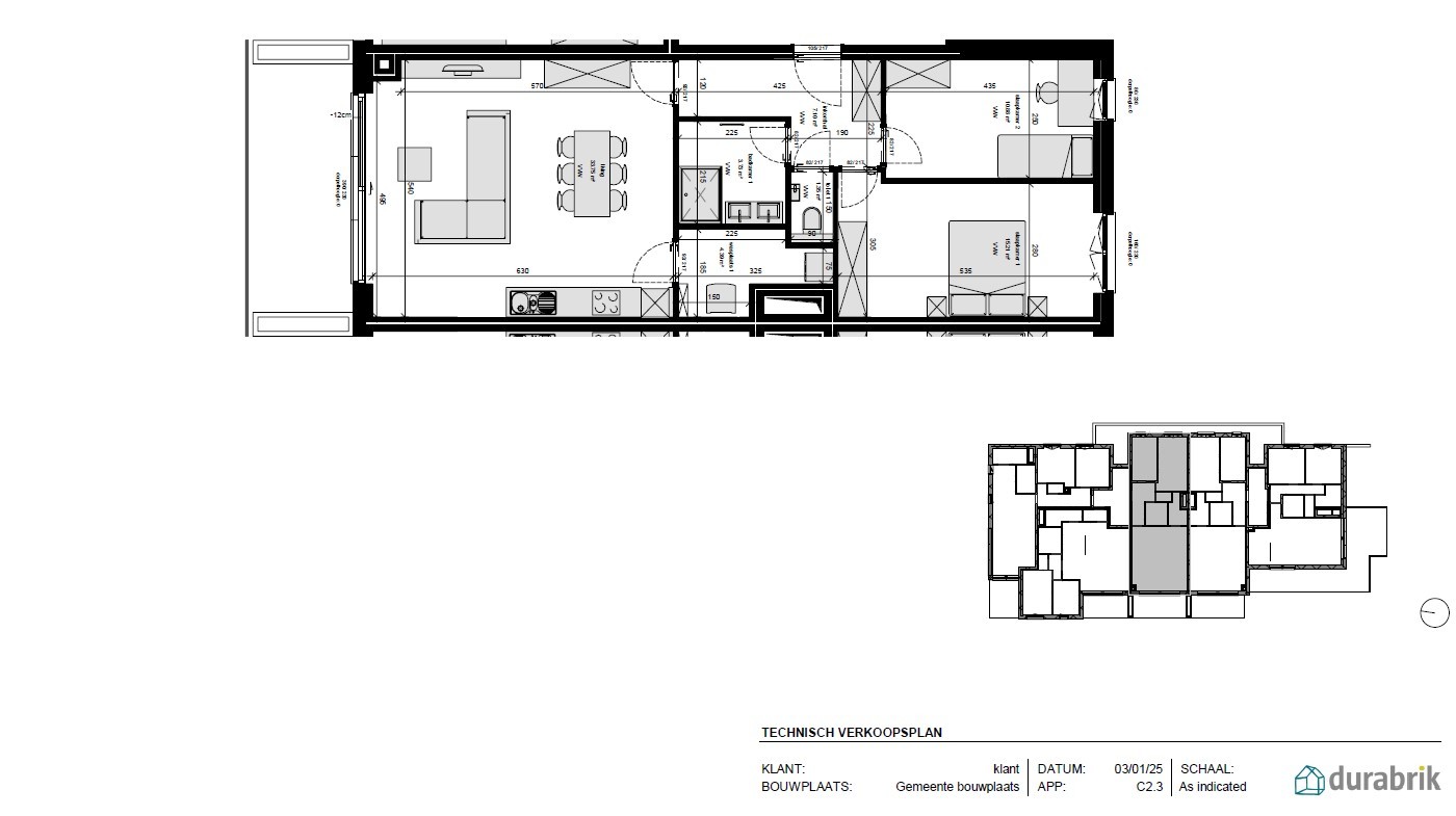 Appartement te koop in Berendrecht met 2 slaapkamers - foto 2