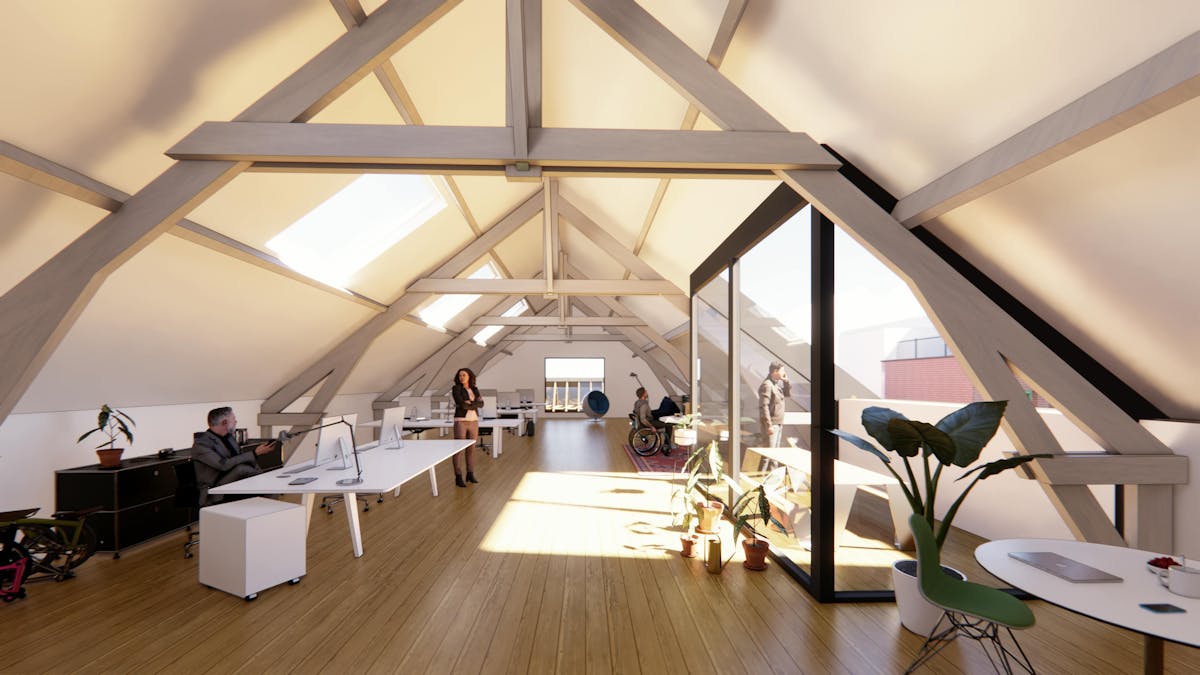 Kantoor te huur- Meymo - renovatieproject - Tour &amp; Taxis, Gare Maritime en het centrum van Brussel.  - foto 4