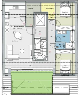 Het appartement met twee slaapkamers in het nieuwbouwproject bevindt zich op absolute toplocatie, langs de Paul de Smet de Naeyerstraat 21,...