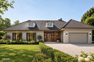 <p>Karaktervolle villa met 4 slaapkamers op uitzonderlijk perceel van 2.475 m².</p>
<p>Ruimte, privacy en een groene omgeving komen hier op een bijzonder aangename manier samen. Deze ruime villa is gelegen op een royaal perceel van maar liefst 2.475 m² en biedt dankzij de volledig groen omzoomde tuin een uitzonderlijke mate van privacy.</p>
<p>De woning beschikt over een aangename leefindeling met vier ruime slaapkamers, een inpandige garage, bureauruimte en een ruime tuin en vormt daarmee een ideale basis voor wie op zoek is naar een ruime gezinswoning met potentieel.</p>
<p><span>Gelijkvloers</span></p>
<p>U wordt verwelkomd in een ruime inkomhal die meteen toegang biedt tot verschillende leefruimtes. Aan de linkerzijde bevindt zich de royale woonkamer, waar een open haard, gezellige eethoek en parketvloer zorgen voor een warme en sfeervolle uitstraling.</p>
<p>De keuken bevindt zich aan de achterzijde van de woning en geniet van een aangenaam zicht op de tuin. Een aparte inkom achteraan zorgt bovendien voor een praktische verbinding met de keuken en woonkamer.</p>
<p>Aansluitend aan de keuken bevindt zich een ruime bergruimte met de nodige aansluitingen voor wasmachine en droogkast.</p>
<p>Aan de rechterzijde van de inkomhal leidt een aparte hal naar de bureauruimte, een afzonderlijk toilet en de inpandige garage met sectionale poort. Vanuit de keuken is tevens de kelder bereikbaar.</p>
<p><span>Eerste verdieping</span></p>
<p>Via de karaktervolle ronde draaitrap bereikt u de eerste verdieping. De nachthal, uitgerust met praktische kasten, geeft toegang tot maar liefst vier ruime slaapkamers en de badkamer. De badkamer is ingericht met een ligbad, dubbele lavabo en toilet.<br /><span><span></span></span></p>
<p>Een van de absolute troeven van deze eigendom is het royale perceel van 2.475 m². De tuin is rondom volledig groen aangelegd, waardoor de woning heerlijk verscholen ligt en u in alle rust kunt genieten van uw buitenomgeving.</p>
<p>Extra info:<span> gunstig gelegen I EPC</span><span> 928 kWh/(m²jaar) label F</span><span> I </span><span>infoplicht: Vg, Wg, Vv, Gvkr, Gmo I watertoets: P-score: A I G-score: A.<br /><br />Renovatieverplichting residentiële gebouwen van toepassing (label F). Meer info: https://www.vlaanderen.be/een-woning-kopen/renovatieverplichting-voor-residentiele-gebouwen.<br /></span></p>