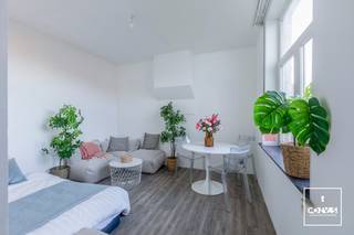 Deze te renoveren studio is gelegen aan de binnenring van Gent, waardoor u een vlotte verbinding heeft naar Gent Centrum, de R4 en N9. Daarnaast zijn verschillende winkels, horeca, scholen en het zwembad Rooigem in de buurt.<br /><br />De studio maakt deel uit van een kleinschalig gebouw en is gelegen op het eerste verdiep. U komt de studio binnen via de keuken die toegang biedt naar de badkamer en de leef- en slaapkamer. <br /><br />De studio is verhuurd tot december 2026.<br /><br />Wenst u graag een afspraak? Stuur gerust een mail naar olivier@convas.be of vul het contactformulier in.
