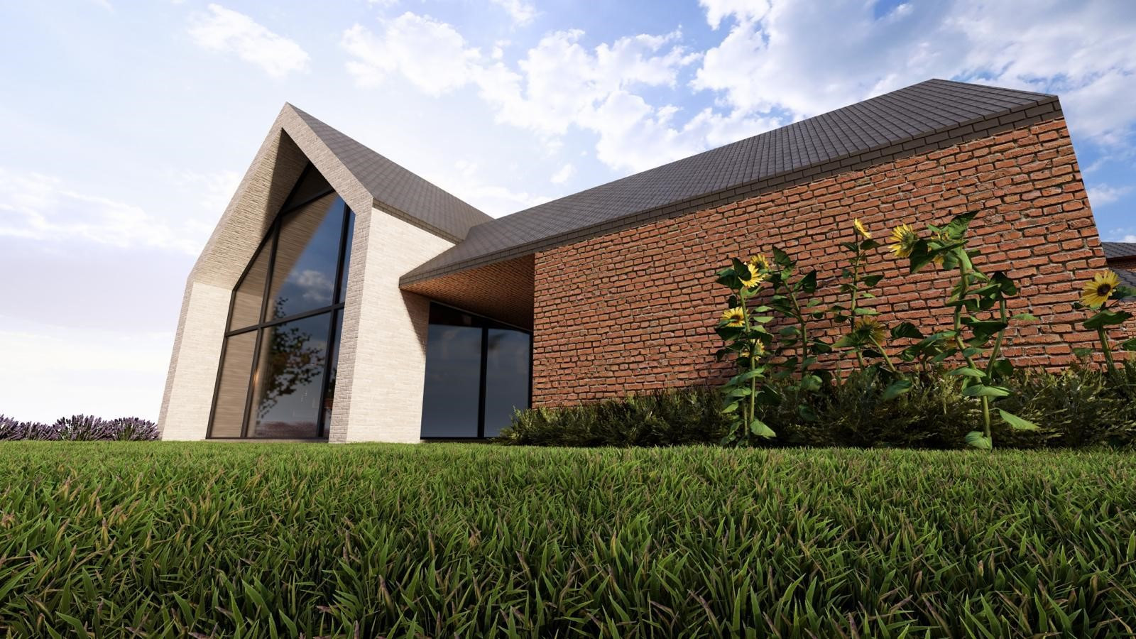 NIEUWBOUW CASCO RIANTE VILLA IN CENTRUM VAN BEVERST OP 35A55CA. - foto 3