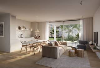 <p><span>Nobile is leven, genieten en wonen... in het hart van Puurs...</span></p><p><span>Een klassevolle wooncompositie met een groen hart. Het project omvat 9 verschillende, karakteristieke bouwvolumes met elk een eigen visuele identiteit, van riante luxe-doorzonappartementen tot compacte hoekappartementen en alles daartussenin. Nobile staat voor weelderige keuzevrijheid. Wat je voorkeuren en budget ook zijn: jouw droomwoning zit hier gegarandeerd tussen. </span></p><p><span> De centrale ligging aan de rand van het centrum van Puurs, de vlotte bereikbaarheid en nabijheid van het station vormen een grote troef.</span></p><p><span> </span></p><p><span>Nobile staat voor duurzaam wonen: warmtepompen met vloerverwarming, ventilatie type D, zonne-energie voor de gemene delen, ... maken jouw woning bijna-energieneutraal (BEN).</span></p><p><span> </span></p><p><span>De collectieve binnentuin met serre ingericht als tuinpaviljoen is het centrale pronkstuk en vormt het perfecte decor voor een zomerse picknick met vrienden of babbel met je buren. </span></p><p><span>Parkeren kan in de ondergrondse parkeergarage.</span></p><p><span> </span></p><p><span>Dit ruime appartement met 2 slaapkamers bevindt zich op de tweede/bovenste verdieping in de residentie "Dolce"" en heeft een vloeroppervlakte van 104m².</span></p><p><span>Indeling: aangename en ruime leefruimte met open ingerichte keuken / berging/ nachthal / 2 slaapkamers (13,5m² en 8,7m²) / badkamer /toilet/ technische berging / leuk terras met zicht op de binnentuin (10m²) </span></p><p><span> </span></p><p><span>Geef jouw appartement een persoonlijke touch en kies de afwerking van vloeren, keuken en badkamer volgens de bepalingen voorzien in het lastenboek.</span></p><p><span> </span></p><p><span>Prijs excl. btw en registratierechten, aansluitingskosten nutsvoorzieningen.</span></p><p><span> </span></p>