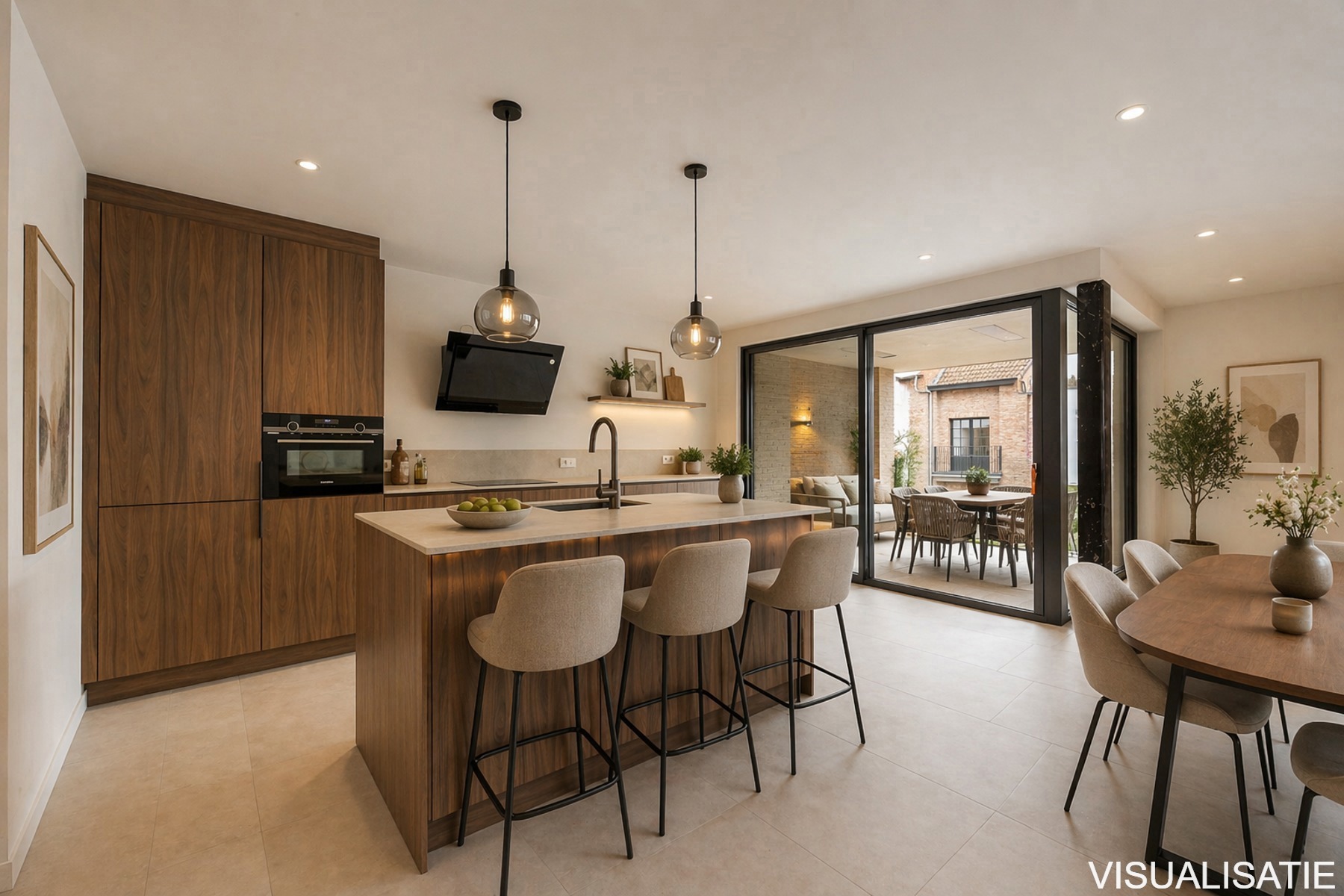De Tram A1.3 - Appartement op de 1ste verdieping van 85m² met 2 slaapkamers en terras. - foto 3