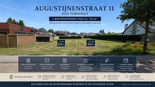 <p><strong>Bouwgrond van ca. 515 m² op rustige toplocatie in Oud-Turnhout</strong><br /><br />Bent u op zoek naar een bouwgrond waar u vandaag al kunt investeren in uw toekomst en morgen uw droomwoning kunt realiseren? Dan biedt dit perceel van ca. 515 m² in de geliefde Augustijnenstraat een unieke kans.<br /><br />Gelegen in een rustige en residentiële woonomgeving bevindt deze bouwgrond zich in een buurt waar gezinnen zich thuis voelen. De omgeving wordt gekenmerkt door verzorgde woningen, weinig doorgaand verkeer en een aangename combinatie van rust, groen en bereikbaarheid.<br /><br />Voor jonge gezinnen is dit een bijzonder interessante locatie. In de directe omgeving bevinden zich verschillende scholen, kinderopvangmogelijkheden en buitenschoolse activiteiten. Zo liggen onder meer Elementary Zwaneven en GBS SALTO in de gemeente, terwijl ook kinderopvangvoorzieningen zoals Kinderdagverblijf Het Bengelbos i-mens en Kinderdagverblijf ‘t Kroontje locatie Oud-Turnhout vlot bereikbaar zijn.<br /><br />Ook op vlak van vrije tijd heeft Oud-Turnhout veel te bieden. Sportclubs, recreatiemogelijkheden en een uitgebreid aanbod aan jeugdactiviteiten zorgen ervoor dat kinderen kunnen opgroeien in een actieve en gezonde omgeving. De gemeente investeert bovendien sterk in buitenschoolse opvang en activiteiten voor gezinnen. Dagelijkse voorzieningen bevinden zich eveneens binnen handbereik. Winkels voor de dagelijkse boodschappen zoals Colruyt, Albert Heijn - Oud-Turnhout en Lidl bevinden zich op korte afstand van het perceel.<br /><br />De beschikbare bouwvoorschriften bieden ruimte om een hedendaagse gezinswoning te realiseren met aandacht voor comfort, energiezuinigheid en duurzaamheid. Denk aan een ruime leefruimte met zicht op de tuin, een thuiskantoor, meerdere slaapkamers, garage en voldoende parkeergelegenheid op eigen terrein. Ook technieken zoals warmtepompen, zonnepanelen en regenwaterrecuperatie kunnen perfect geïntegreerd worden binnen een toekomstgerichte woonvisie.<br /><br />Wat deze bouwgrond extra aantrekkelijk maakt, is dat u niet onmiddellijk hoeft te bouwen. U kunt vandaag investeren in een kwalitatieve locatie en uw bouwproject rustig voorbereiden voor de komende jaren. Hierdoor combineert dit perceel zowel woonkwaliteit als investeringspotentieel.<br /><br />Oud-Turnhout staat bovendien bekend om zijn groene omgeving, uitgebreide fiets- en wandelmogelijkheden en hoge leefkwaliteit. De gemeente scoort sterk op toegankelijk groen en recreatiemogelijkheden, wat bijdraagt aan een aangename woonomgeving voor jong en oud.<br /><br />Met een perceelbreedte van 12 meter en een diepte van ongeveer 42,70 meter vormt dit perceel de ideale basis voor een ruime gezinswoning met inpandige garage en aangename tuin. De goedgekeurde verkavelingsvoorschriften voorzien ruime bouwmogelijkheden. Zo kan een woning worden gerealiseerd met 2 bouwlagen, een bouwdiepte tot circa 17 meter en een vrije dakvorm. Achteraan het perceel kan bijkomend een bijgebouw worden opgericht tot maximaal 40 m².</p><p><strong>Troeven:</strong><br />✔ Bouwgrond voor halfopen bebouwing<br />✔ Oppervlakte: 513 m²<br />✔ Straatbreedte: 12 m<br />✔ Perceeldiepte: ca. 42,70 m<br />✔ Geschikt voor ruime gezinswoning<br />✔ Inpandige garage voorzien<br />✔ Bijgebouw mogelijk tot 40 m²<br />✔ Rustige residentiële ligging<br />✔ Nabij winkels, scholen en openbaar vervoer<br />✔ Goede bereikbaarheid richting Turnhout en E34<br />✔ Geen bouwverplichting via aannemer<br /><br />Bent u op zoek naar een bouwgrond waar rust, gezinsvriendelijkheid, bereikbaarheid en toekomstmogelijkheden samenkomen? Dan is dit perceel zonder twijfel een bezoek waard.<br /><br />Infoplicht: <br />Vg, Wg, Gmo, Gvkr, Vv, P-score: D, G-score: D. <br />Geen dagvaarding uitgebracht. Geen verkooprecht ruimtelijke ordening aanwezig.<br />Niet gelegen in een afgebakende oeverzone of overstromingsgebied. <br />Dit is geen aanbod, alle informatie is onder voorbehoud van materiële vergissingen en/of wijzigingen. <br />De vermelde oppervlaktes zijn louter indicatief.</p>