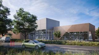 Nieuwbouw facilitair bedrijfsgebouw met een oppervlakte van 874 m² en 21 privatieve parkeerplaatsen te koop in Hasselt waar allerhande...