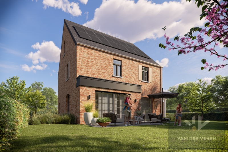 HOOGWAARDIG AFGEWERKTE, RUIME NIEUWBOUWWONING (OPEN BEBOUWING!) MET 4 SLAAPKAMERS OP PERCEEL VAN 6 AREN 67 CENTIAREN! - DE ALLERLAATSTE WONING IN DIT MOOIE PROJECT! - foto 3